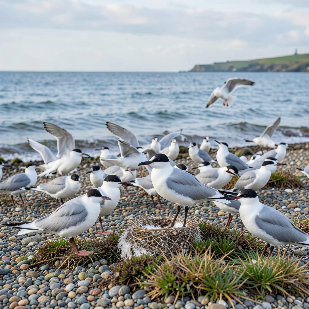Sandwich terns return to West Sussex colony after bird flu with 756 breeding pairs